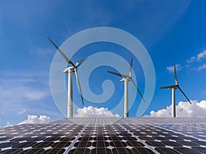 Wind and solar panel