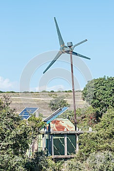 Wind and solar power generation for waterpump photo