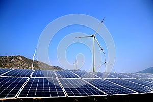 Wind and solar power photo