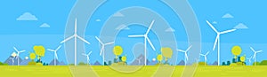 Wind Station Alternative Energy Generation Resource Nature Background Banner