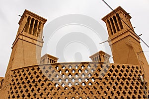 Wind towers in Yazd, Iran