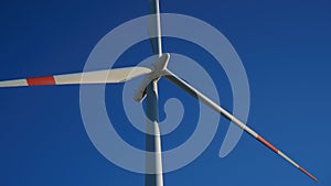 Wind turbine with beautiful blue sky, Villacidro,south Sardinia photo