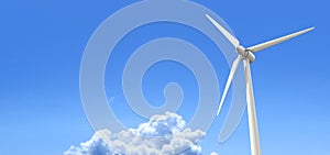 Wind Turbine Blue Sky