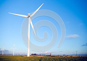 Wind turbine and car