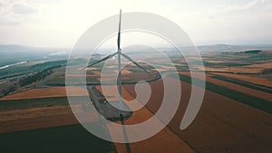 Wind turbine cinematic drone flight alterative sources