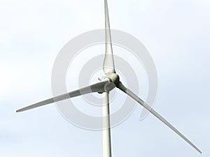 Wind turbine, closeup. France