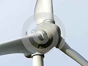 Wind turbine, closeup. France