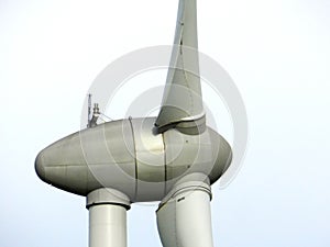 Wind turbine, closeup. France