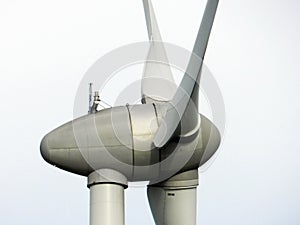 Wind turbine, closeup. France