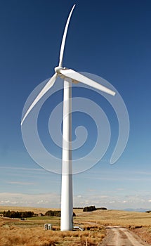 Wind turbine in countryside