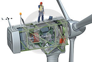 Wind Turbine Cutaway