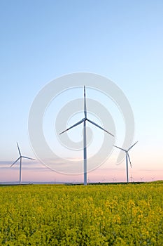 Wind turbine energy generator. Gree energy power photo