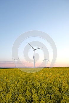 Wind turbine energy generator. Gree energy power photo