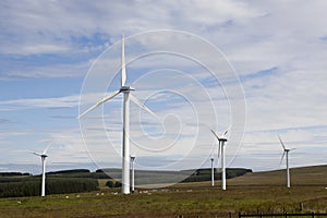 Wind turbine farm.