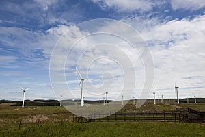 Wind turbine farm.