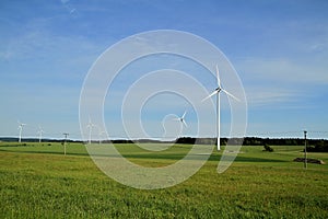 Wind turbine farm