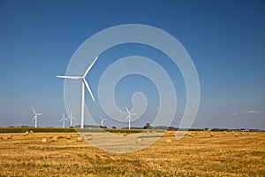 Wind Turbine on the farmer field