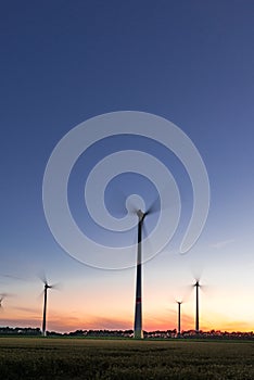 Wind turbine field