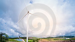 Wind Turbine in a field.