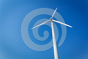 Wind turbine generating electricity