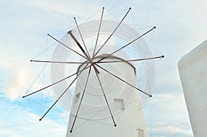 Wind turbine generating electricity