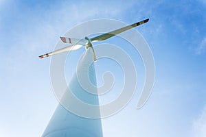 Wind turbine generating electricity