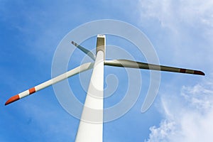 Wind turbine generating electricity