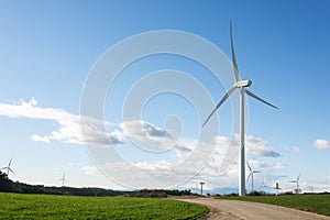 wind turbine for the generation of green wind energy.