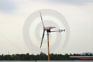 Wind turbine generator with aerofoil