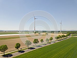 Wind turbine generator in field