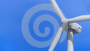 Wind turbine generator. Renewable energy.