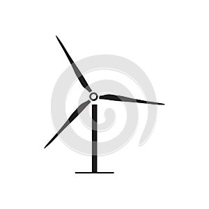 Wind turbine icon vector illustration. Free royalty images.