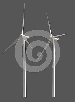 Wind turbine isolated