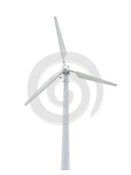 Wind turbine isolated. Alternative energy source.