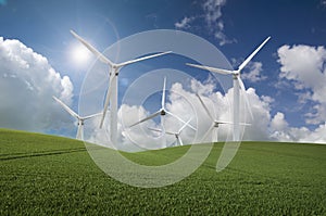 Wind turbine landscape