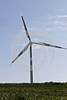 Wind turbine making power