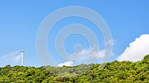 Wind Turbine on the mountain