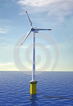 Wind turbine offshore