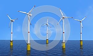 Wind turbine offshore