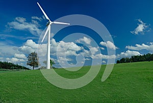 Wind turbine, panorama