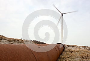 Wind Turbine and pipeline