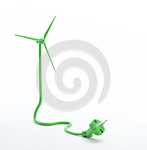 Wind turbine power cord