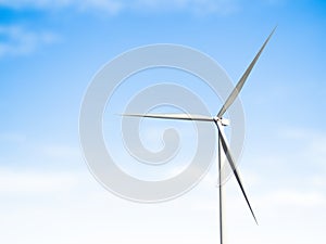 Wind Turbine Power Energy Mill Generator Electric Farm Renewable Plant Park Blue Sky Background, Environment Sustainable Field