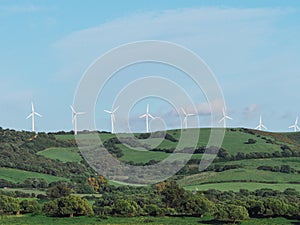 Wind turbine power generator installation in fields