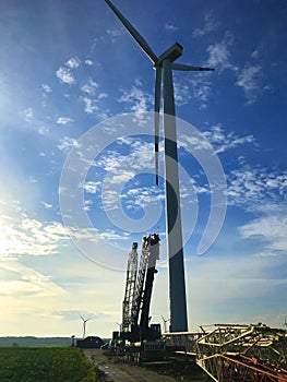 Wind turbine service or maintenance