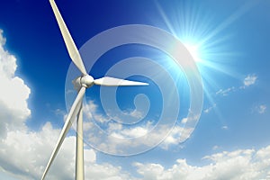 Wind Turbine and Sky