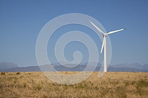 A wind turbine in the Swartland, South Africa. photo