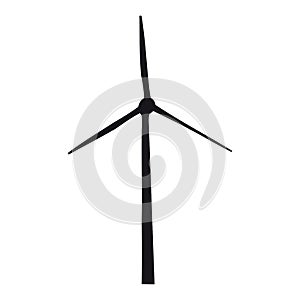 Wind Turbine - Vector Icon - Vector Illustration - Isolated On White