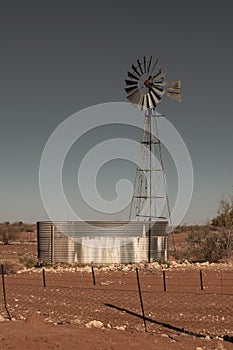 Wind turbine water pump