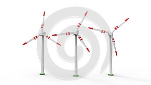 Wind turbine working and make green energy